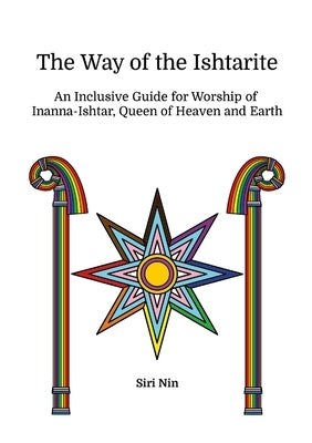 Paperback book titled "The Way of the Ishtarite" by Lulu.com, featuring a cover with symbols of Inanna-Ishtar and celestial imagery.
