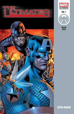 Paperback of Ultimates Epic Collection: Super-Human comic book from Ultimate Universe series with colorful cover art.