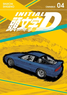 Paperback of Initial D Omnibus 4 by Kodansha Comics, featuring cover art from volumes 7 and 8, with manga-style illustrations.