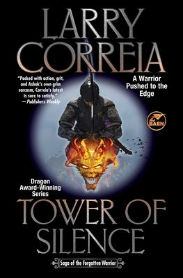 Mass market paperbound copy of "Tower of Silence" by Baen, featuring the book cover with title and author details.