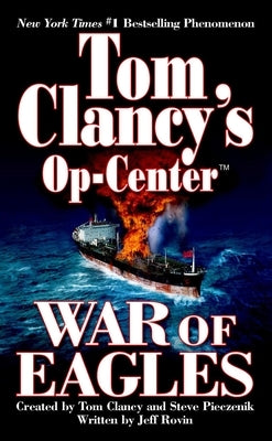 Mass market paperbound book titled "War of Eagles: Op-Center 12" by Berkley Books, featuring a cover with military aircraft and tactical imagery.