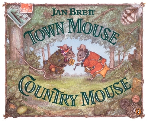 Paperback Town Mouse, Country Mouse book by Puffin Books with colorful illustrated cover featuring a town mouse and a country mouse.