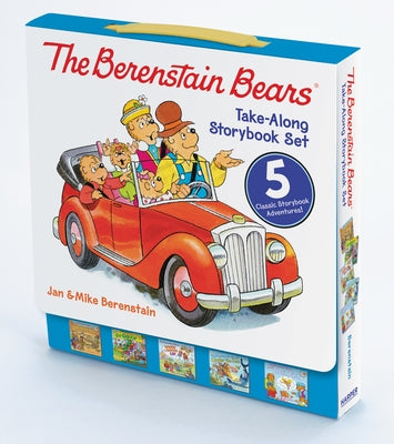 HarperCollins Berenstain Bears boxed storybook set with colorful covers featuring dinosaur dig, go green, under the sea themes.