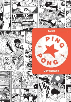 Paperback of Ping Pong, Vol. 2 by Viz Media featuring cover art with characters and vibrant colors.