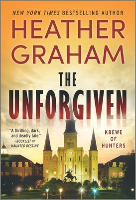 Mass market paperback of "The Unforgiven" by Mira Books, showing the book cover with title and author details.