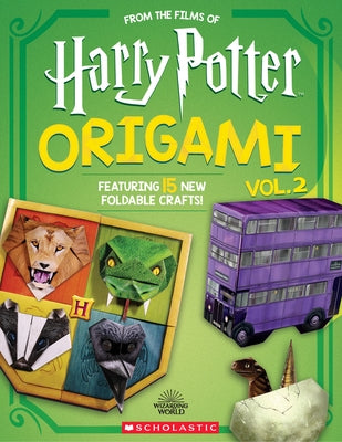 Paperback Harry Potter Origami Volume 2 book by Scholastic Inc., featuring colorful cover art and origami designs.