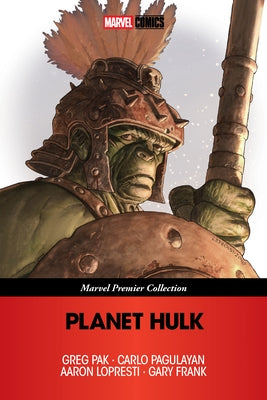 Paperback Planet Hulk Marvel Premier Collection comic book featuring Hulk in a dynamic action pose from Marvel Universe
