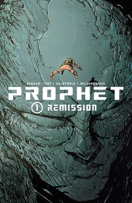 Paperback of Prophet Volume 1: Remission by Image Comics, featuring dark, illustrated cover art with dynamic comic book imagery.