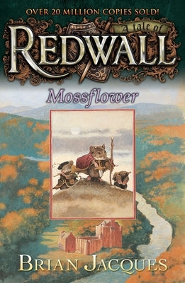Firebird Mossflower paperback book cover featuring detailed artwork from the Redwall tale, with moss and woodland scene.