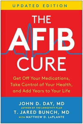 Paperback of The Afib Cure by Benbella Books, showing the book cover with title and author details.