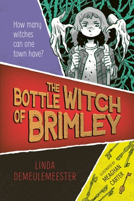 Paperback of The Bottle Witch of Brimley by Orca Book Publishers, showing the book cover with whimsical illustration.