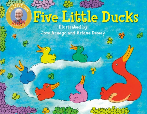 Paperback of Five Little Ducks by Dragonfly Books, featuring colorful illustrations of ducks on the cover.