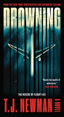 Mass market paperback of "Drowning: The Rescue of Flight 1421" novel by Avid Reader Press, featuring a cover image with a ship rescue scene.