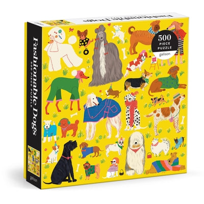 Fashionable Dogs 500 Piece Puzzle Other Galison