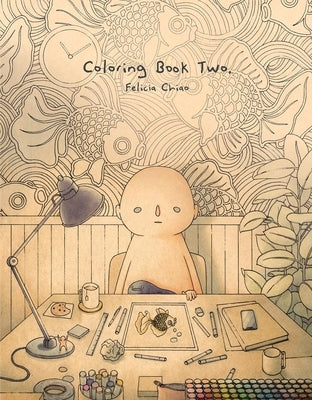 Paperback coloring book titled Felicia Chiao: Coloring Book Two by Paragon Books, featuring intricate artwork on the cover.