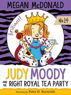 Paperback of Judy Moody and the Right Royal Tea Party by Candlewick Press, showing colorful book cover with illustrated characters.