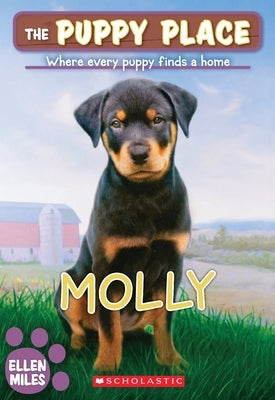 Paperback of Molly from The Puppy Place #31 by Scholastic Paperbacks showing the book cover with an illustration of a puppy.