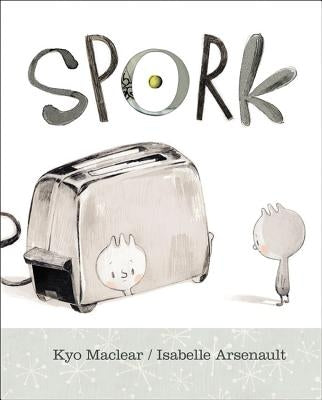 Paperback kids' book titled "Spork" by Kids Can Press, featuring colorful illustrated cover art.