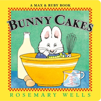 Viking Books for Young Readers Bunny Cakes board book featuring colorful illustrations of adorable bunnies and birthday cakes.