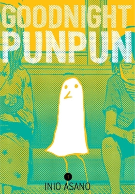 Paperback of Goodnight Punpun, Vol. 1 manga by Viz Media, featuring colorful anime-style cover art with characters and title.