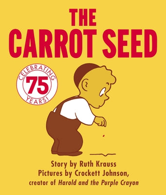 The Carrot Seed Board Book by HarperCollins, a colorful children's board book with illustrations of carrots and garden scenes.