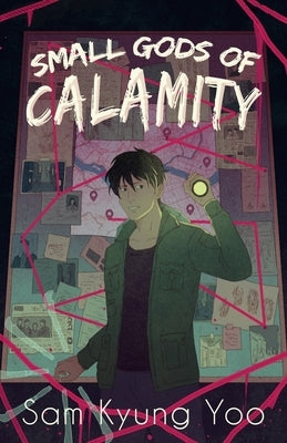 Paperback of Small Gods of Calamity by Interstellar Flight Press, showing the book cover with dark, cosmic-themed artwork.