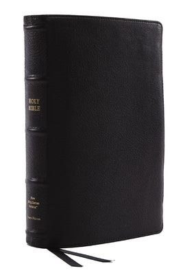 NKJV Bible: Single-Column Verse-By-Verse W/ 72,000 Cross-References, Black Goatskin Leather, Premier Collection, Comfort Print: New King James Version Bible Thomas Nelson