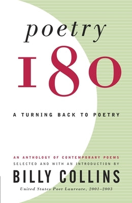 Paperback of Poetry 180: A Turning Back to Poetry by Random House Trade, featuring a close-up of the book cover.