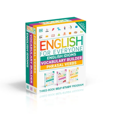 English for Everyone English Idioms, Vocabulary Builder, Phrasal Verbs 3 Book Box Set Paperback DK Publishing (Dorling Kindersley)