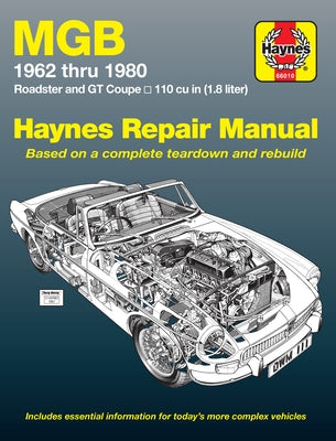 MGB Roadster & GT Coupe 1962-80 Paperback Haynes Manuals