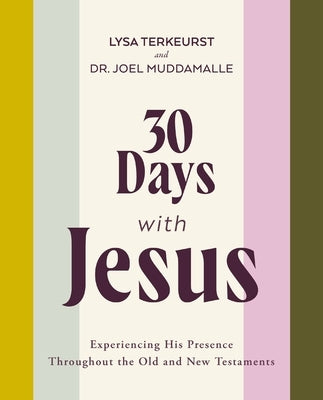 Paperback Bible study guide titled "30 Days with Jesus" by HarperChristian Resources, featuring a cover design with religious imagery.