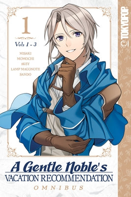 Paperback copy of TokyoPop's Gentle Noble's Vacation Recommendation Omnibus Vol 1-3, featuring colorful cover art and volume details.