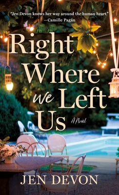 Cover image of the mass market paperback "Right Where We Left Us" by St. Martin's Press, featuring a colorful book cover design.