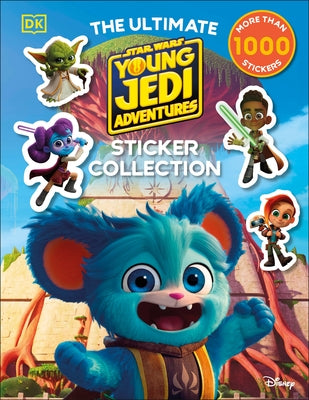 Paperback Star Wars Young Jedi Adventures Ultimate Sticker Collection by DK Publishing with colorful stickers and character images.