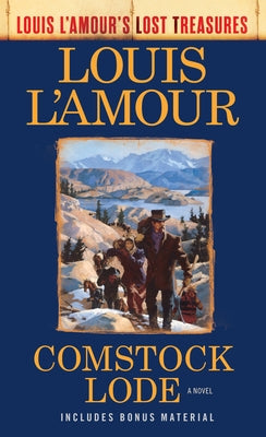 Mass market paperback of "Comstock Lode" by Louis L'Amour, published by Bantam, featuring a desert landscape with mountains and a gold mine.