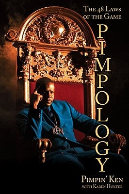 Paperback of Pimpology: The 48 Laws of the Game by Gallery Books, showing the book cover with bold title and author details.