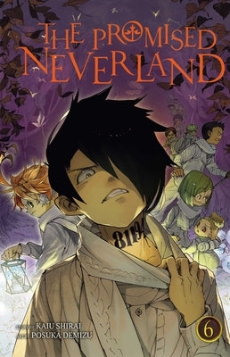 Paperback of The Promised Neverland, Vol. 6 manga by Viz Media featuring cover art with characters and vibrant colors.