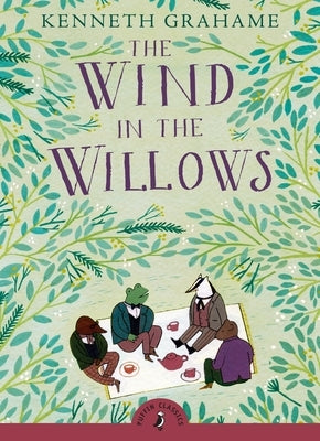 Paperback copy of The Wind in the Willows by Puffin Books showing the front cover with illustrated artwork.