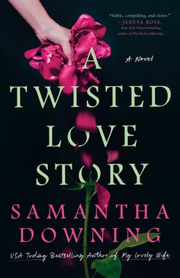 Paperback of A Twisted Love Story by Berkley Books featuring a close-up of the book cover with artistic design elements.