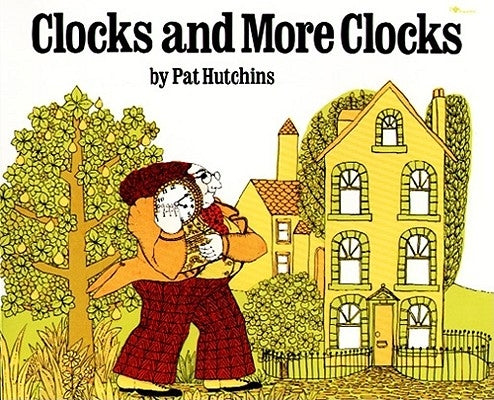 Paperback book titled "Clocks and More Clocks" by Aladdin Paperbacks, featuring colorful clock illustrations on the cover.
