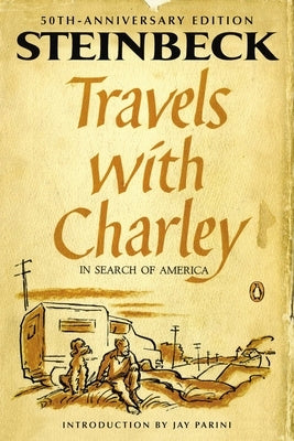 Paperback edition of "Travels with Charley in Search of America" by Penguin Classics, featuring the book cover with title and author.