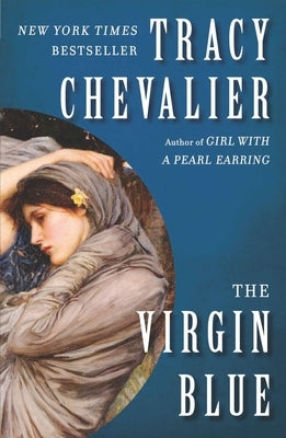 Paperback of The Virgin Blue novel by Penguin Books, featuring the book cover with blue and white artwork.