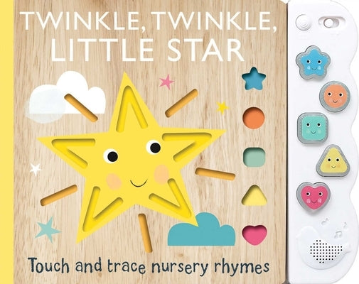 Silver Dolphin Books Touch and Trace Nursery Rhymes board book featuring Twinkle, Twinkle Little Star with light and sound buttons for kids.