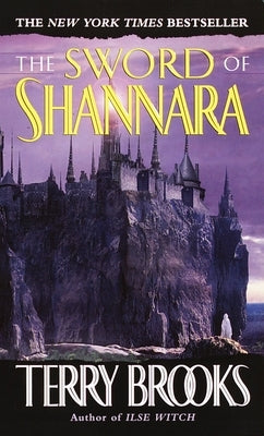 Mass market paperback of The Sword of Shannara by Del Rey Books, showing the book cover with fantasy artwork.