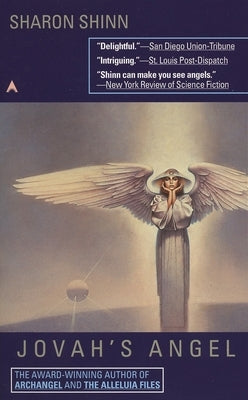 Cover of Jovah's Angel mass market paperback by Ace Books, featuring artwork of a celestial angel with glowing wings.