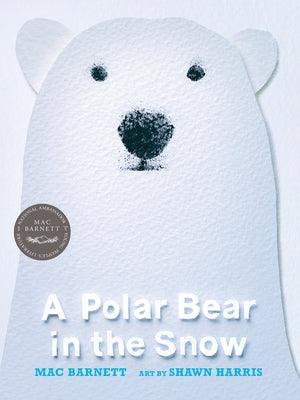 Paperback book titled "A Polar Bear in the Snow" by Candlewick Press, featuring an illustration of a polar bear in a snowy landscape.