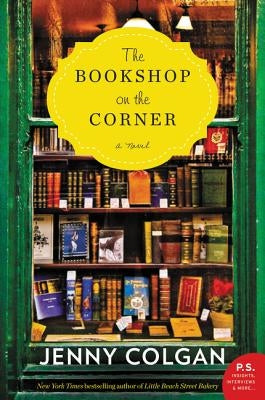 Paperback of The Bookshop on the Corner by William Morrow & Company, featuring a colorful book cover with illustrations.