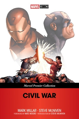 Marvel Universe Civil War paperback from the Marvel Premier Collection featuring comic book cover art.