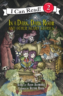 Reillustrated edition of "In a Dark, Dark Room and Other Scary Stories" paperback Halloween children's book by HarperCollins.