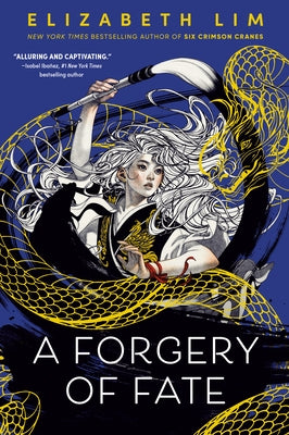 A paperback copy of "A Forgery of Fate" by Alfred A. Knopf Books for Young Readers, featuring the book cover with colorful artwork.